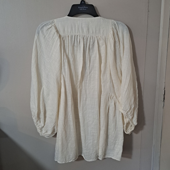 Lucky Brand Beaded Peasant Top - Picture 2 of 7